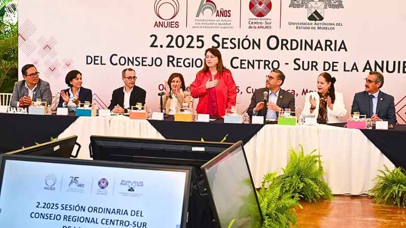 La entidad fue sede de la Segunda Sesión del Consejo Regional Centro-Sur de la ANUIES, donde se reunieron líderes de 67 universidades para fortalecer la educación y la equidad académica.
