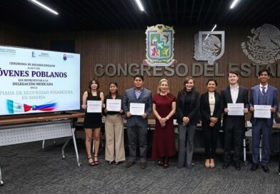 Delegación mexicana se prepara para competir en la VI Olimpiada Internacional de Seguridad Financiera en Krasnoyarsk, tras ser reconocida en Puebla.