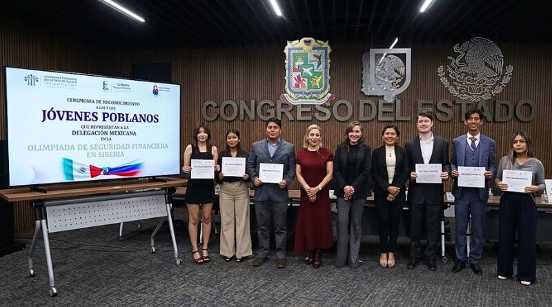 Delegación mexicana se prepara para competir en la VI Olimpiada Internacional de Seguridad Financiera en Krasnoyarsk, tras ser reconocida en Puebla.